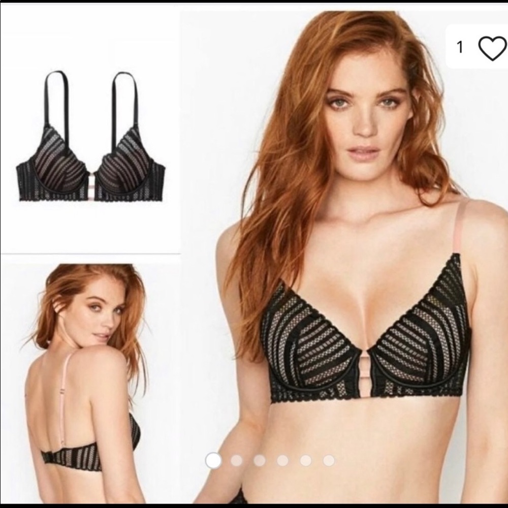 🖤NWT Victoria’s Secret Bra Black Lace Very Sexy Push Up 34D🖤